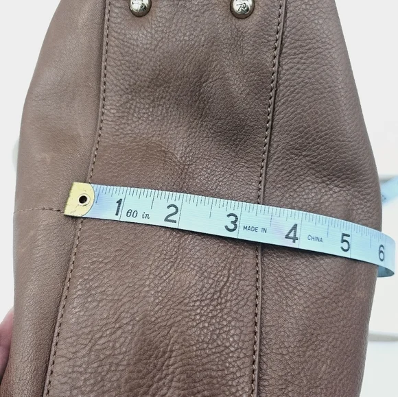 Jack Rogers Brown Leather Shoulder Bag Purse with Tassel - Picture 14 of 16